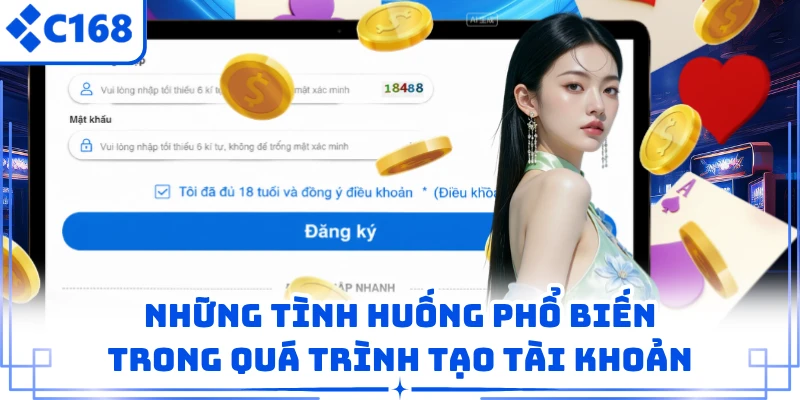 Những tình huống phổ biến trong quá trình tạo tài khoản